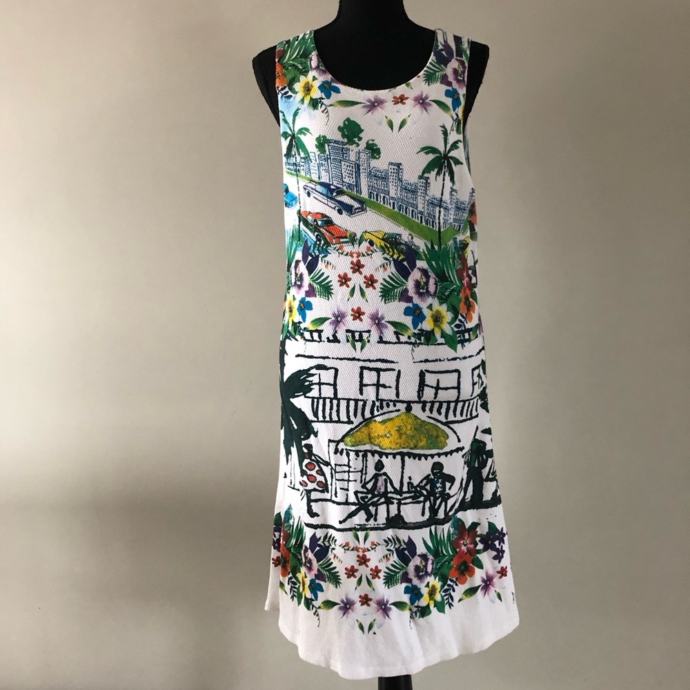 Women’s Desigual Artistic Abstract “Anna” Sleeveless Dress size XL (EU)